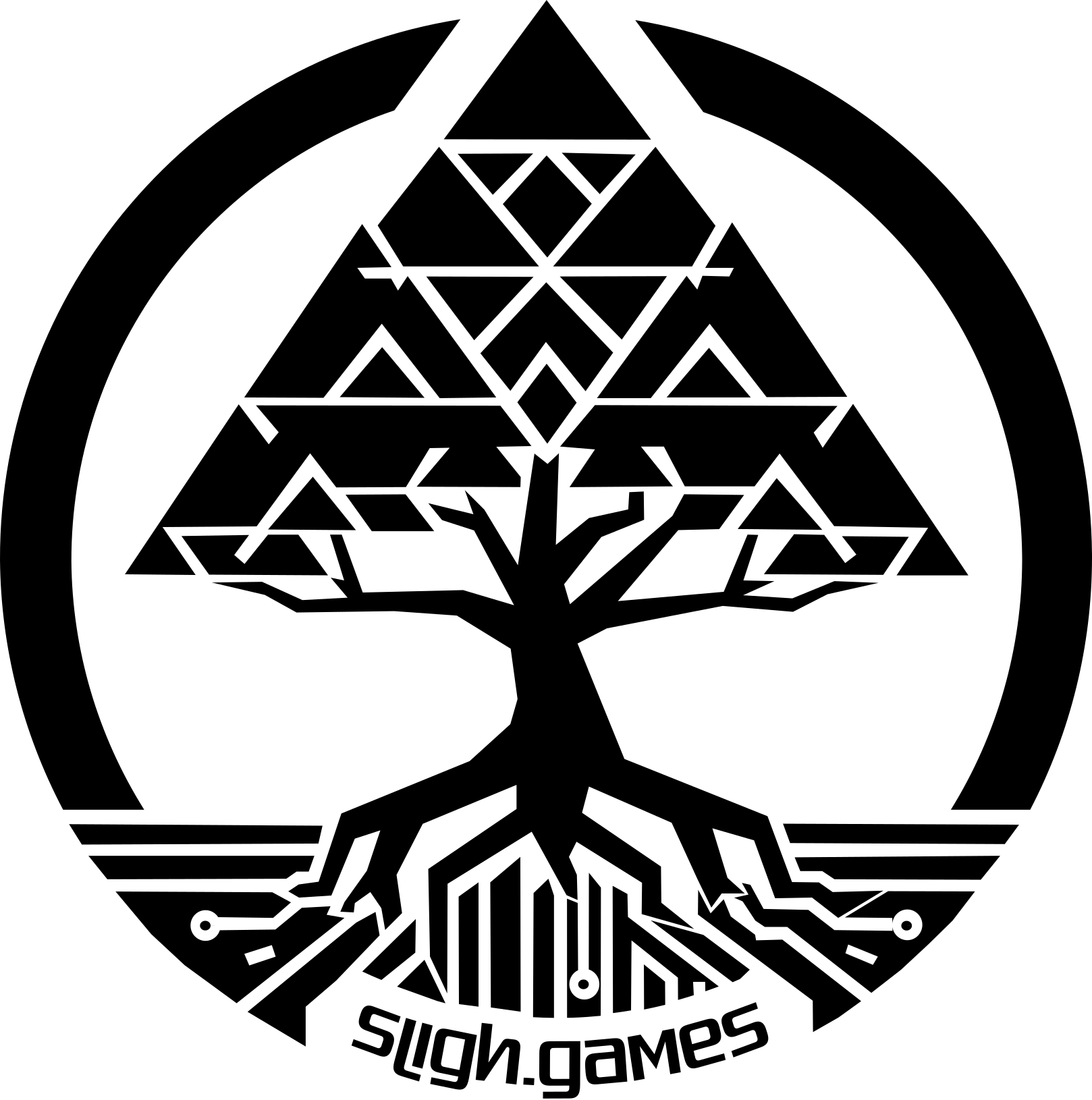 Sligh Games Full Logo with Name Black